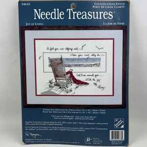 Needle Treasures Joy of Living Cross Stitch Kit 04638 Beach Chair Ocean Complete